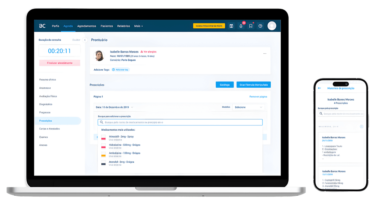 Sistema Completo de Prontuário Eletrônico.