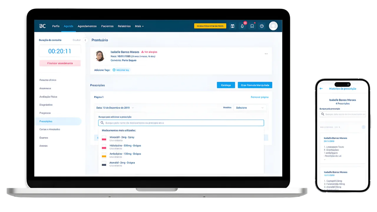 Sistema Completo de Prontuário Eletrônico.